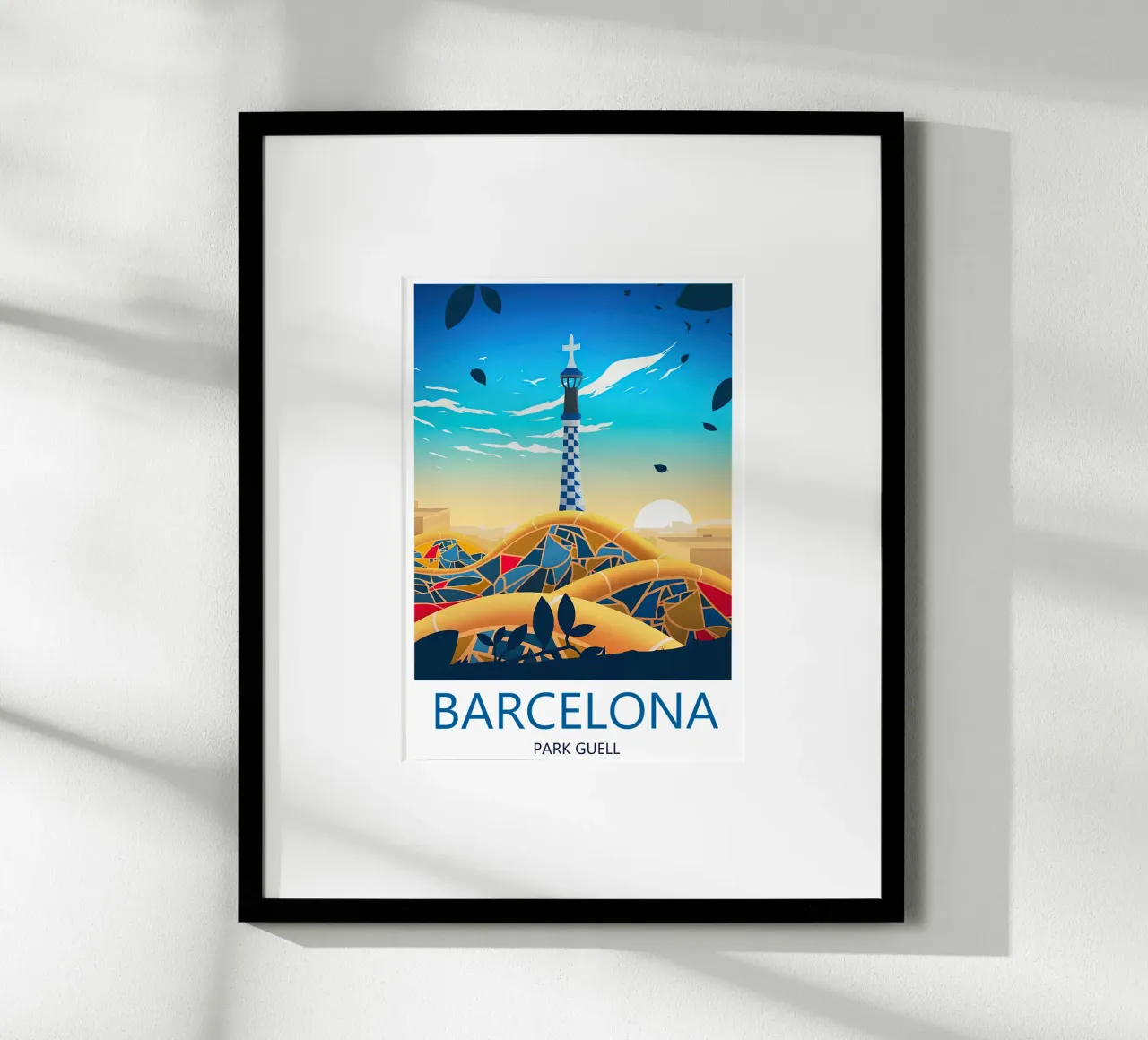 Barcelona Reisebericht - Park Güell Poster von Liliestudio