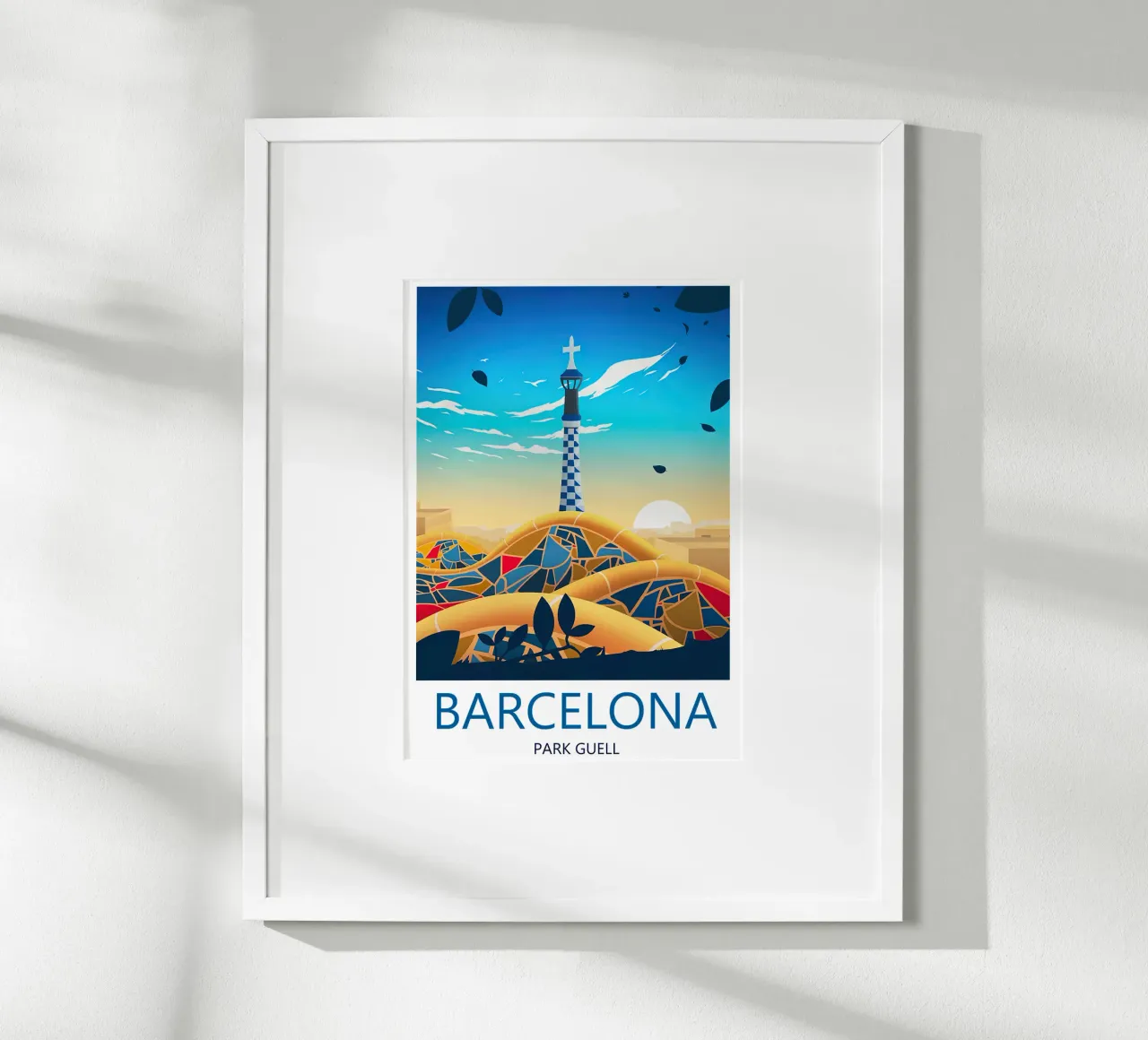 Barcelona Reisebericht - Park Güell Poster von Liliestudio