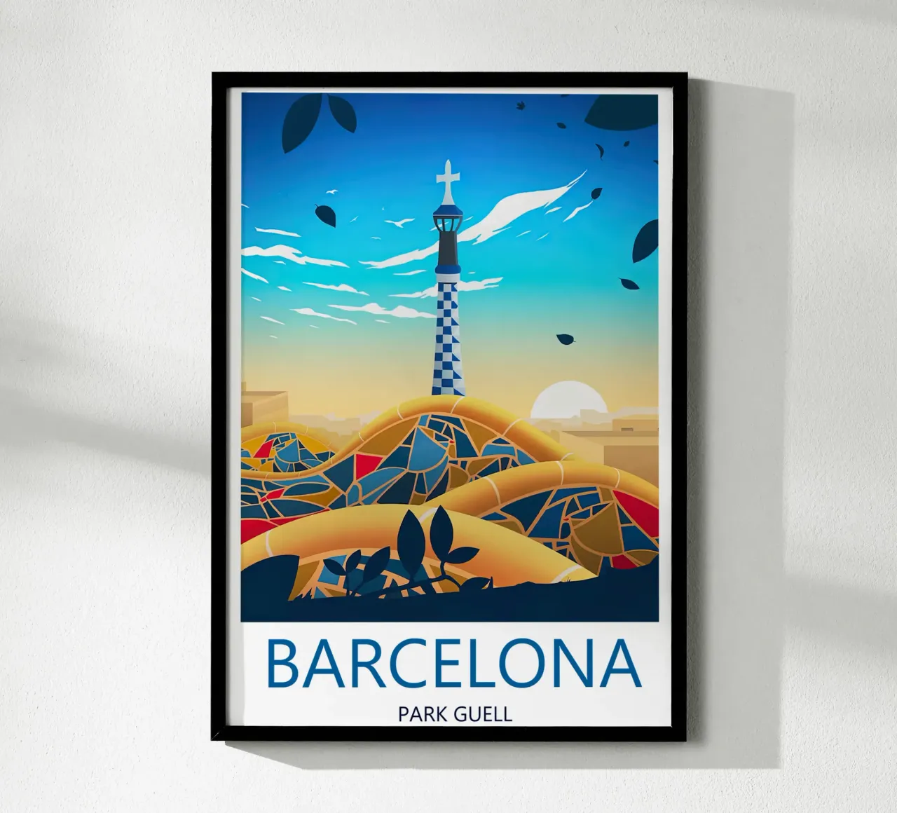 Barcelona Reisebericht - Park Güell Poster von Liliestudio