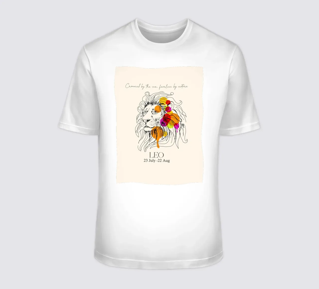 Leo Zodiac t-shirt da Indigo Rain