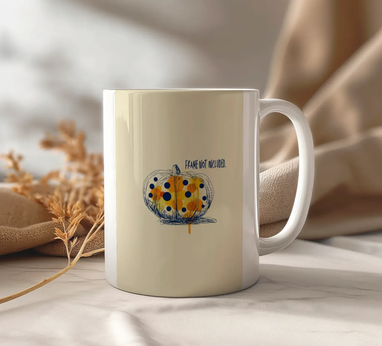 Polka-Dot Pumpkin tazza in ceramica da Indigo Rain