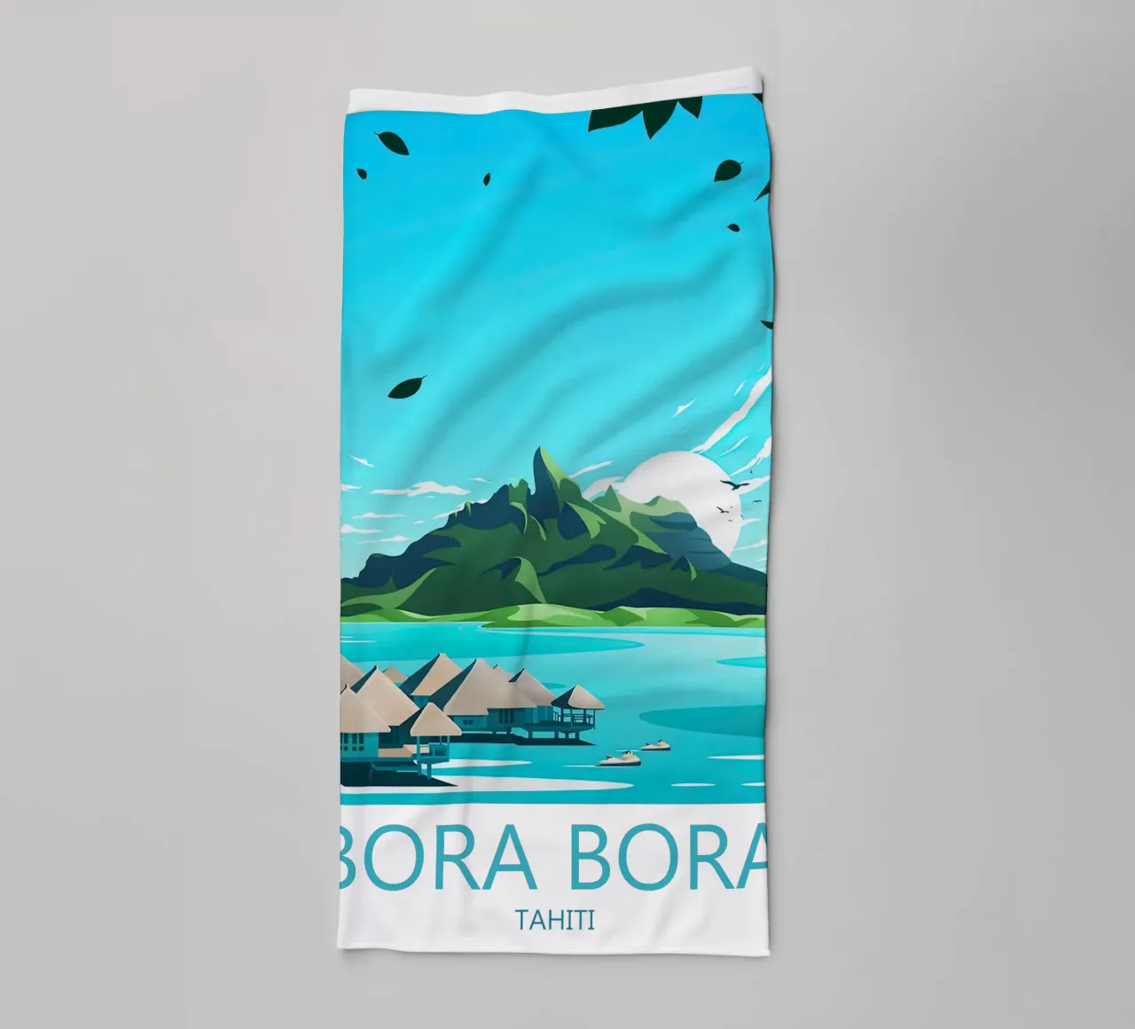 Bora Bora travel print - Tahiti towel by Liliestudio