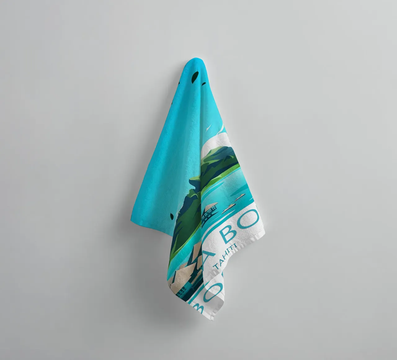 Bora Bora travel print - Tahiti towel by Liliestudio