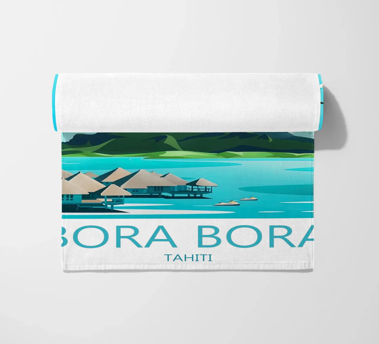 Stampa di viaggio Bora Bora - Tahiti telo mare da Liliestudio