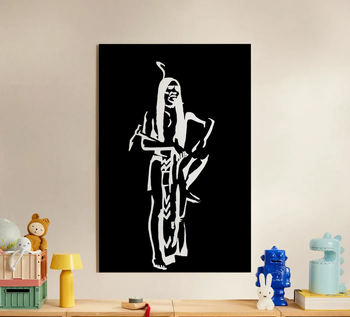 Native american acrylic glass by Massimo Frascogna