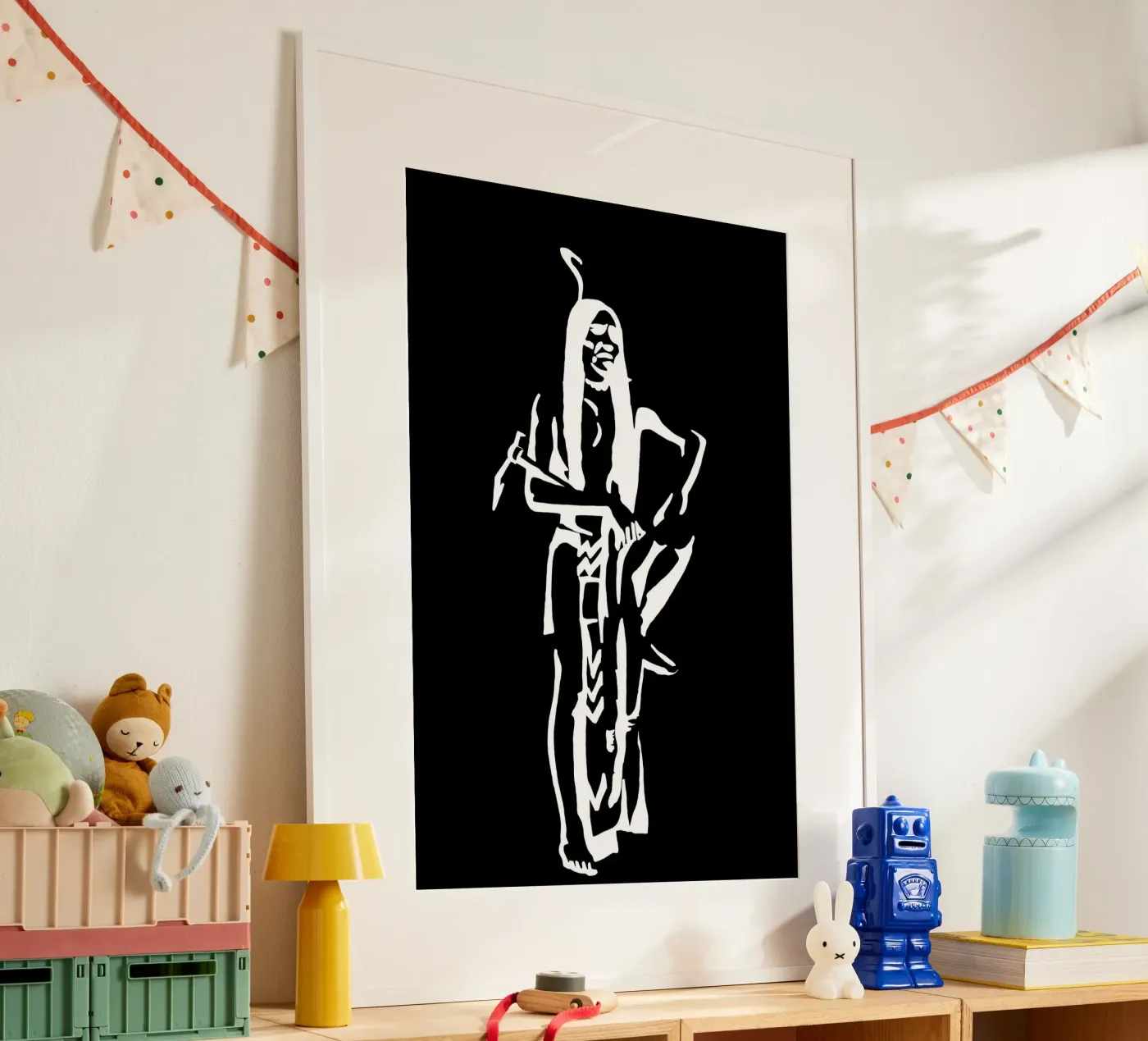 Native american poster by Massimo Frascogna