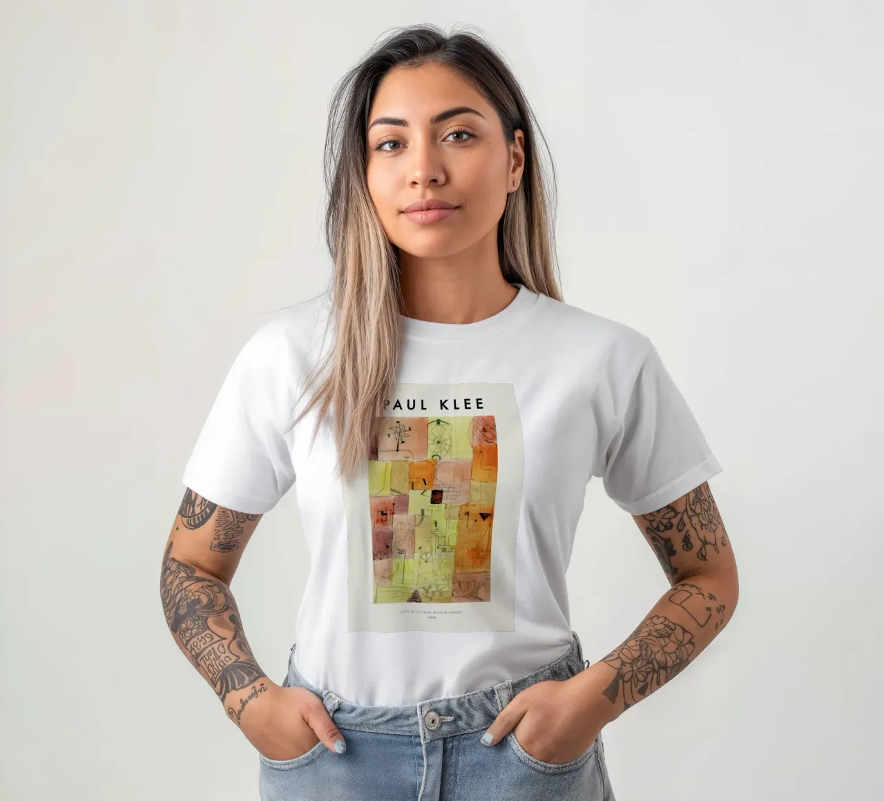 Klee - City of a Child with Windmill, 1919 t-shirt da ARTOTHEK