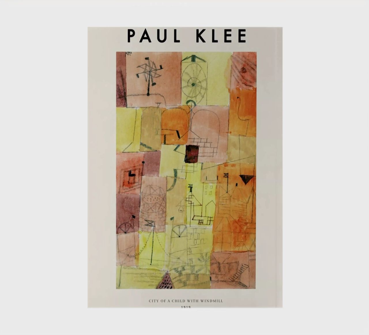 Klee - City of a Child with Windmill, 1919 notebook by ARTOTHEK