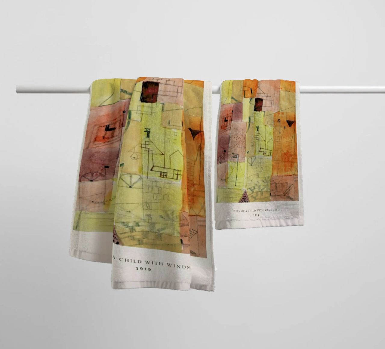 Klee - City of a Child with Windmill, 1919 towel by ARTOTHEK