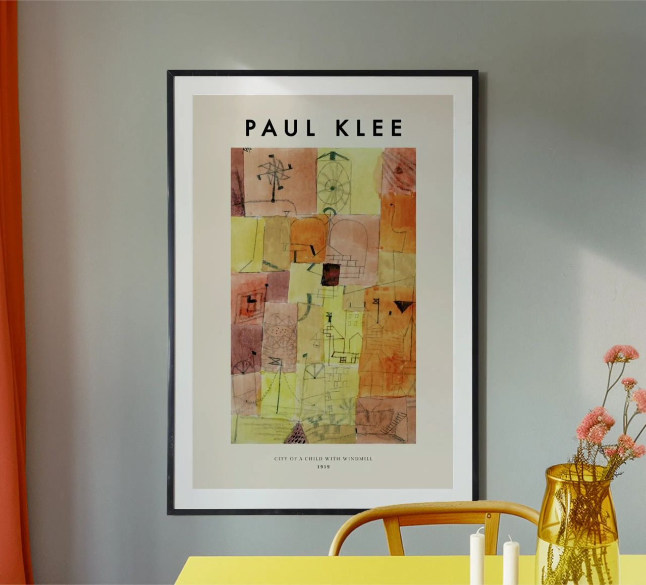 Klee - City of a Child with Windmill, 1919 poster by ARTOTHEK