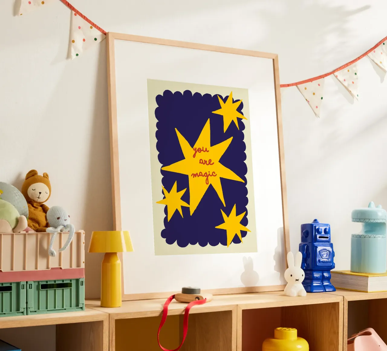 You are magic poster with wooden frame by thesoulhugclub