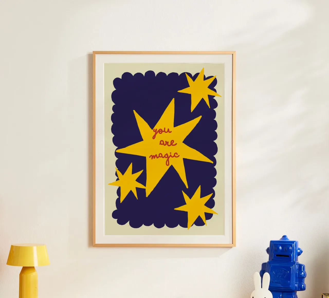You are magic poster with wooden frame by thesoulhugclub