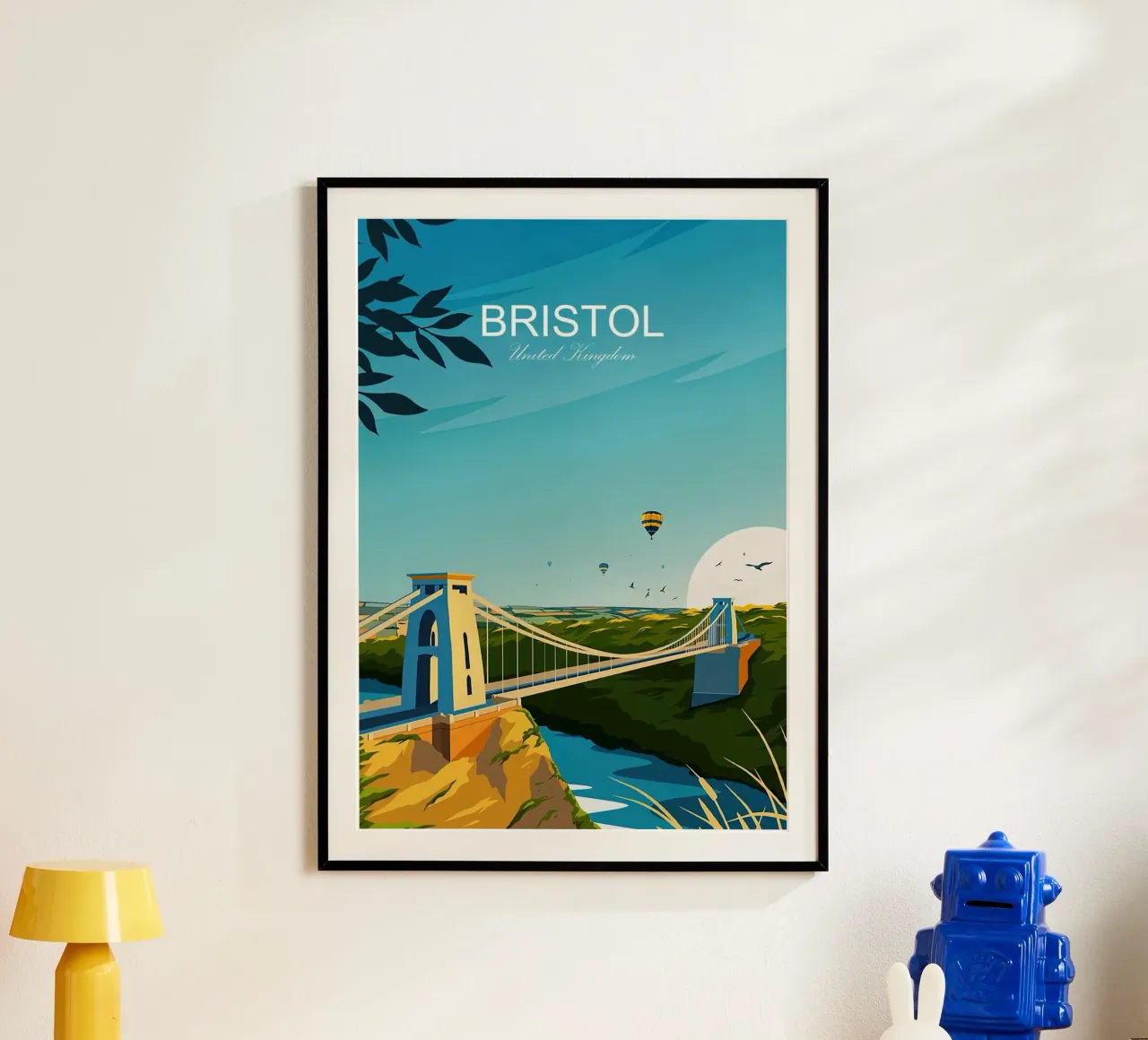 Stampa tradizionale di viaggi Bristol - Regno Unito poster da Liliestudio