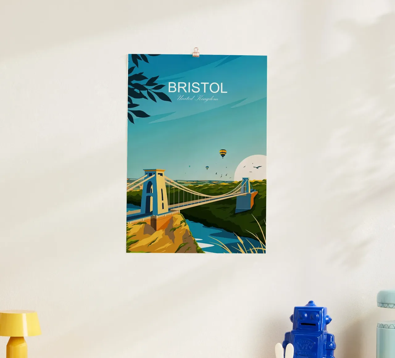 Stampa tradizionale di viaggi Bristol - Regno Unito poster da Liliestudio