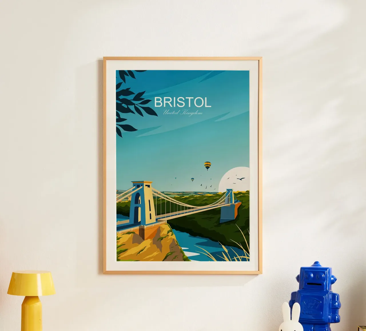 Stampa tradizionale di viaggi Bristol - Regno Unito poster da Liliestudio