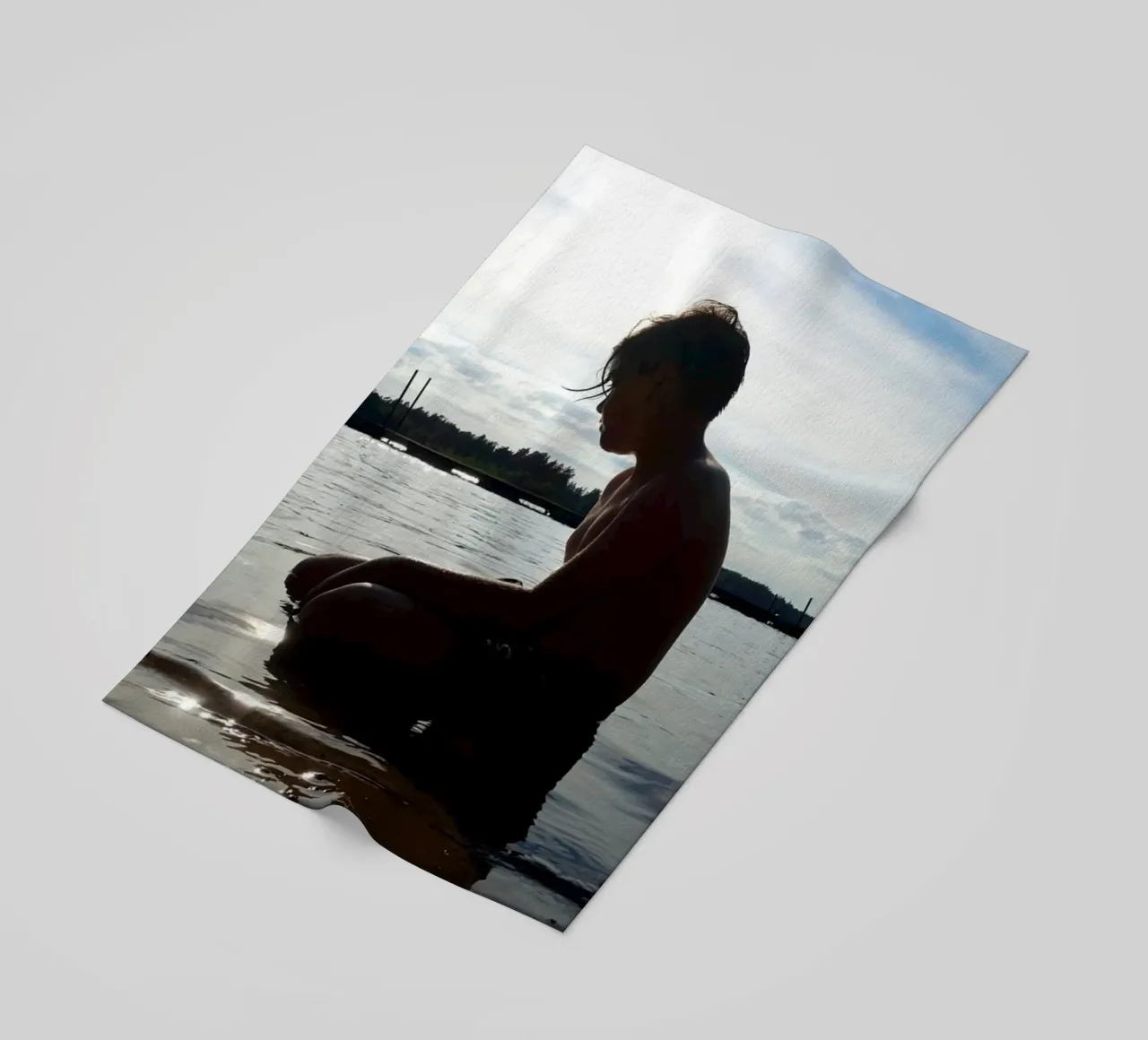 Un ragazzo telo mare da Massimo Frascogna