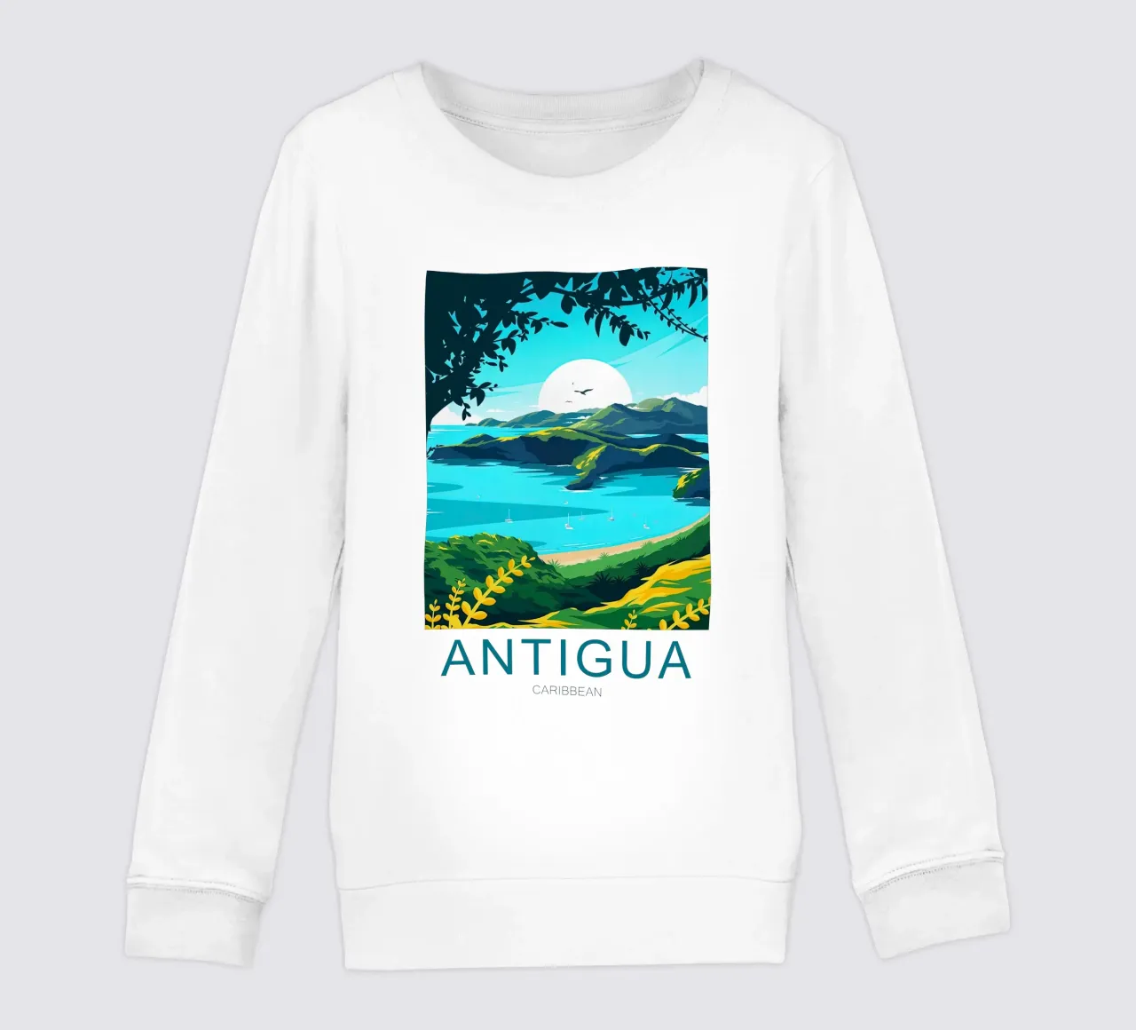 Caraibi, Antigua viaggio d'epoca felpa bambino da Liliestudio
