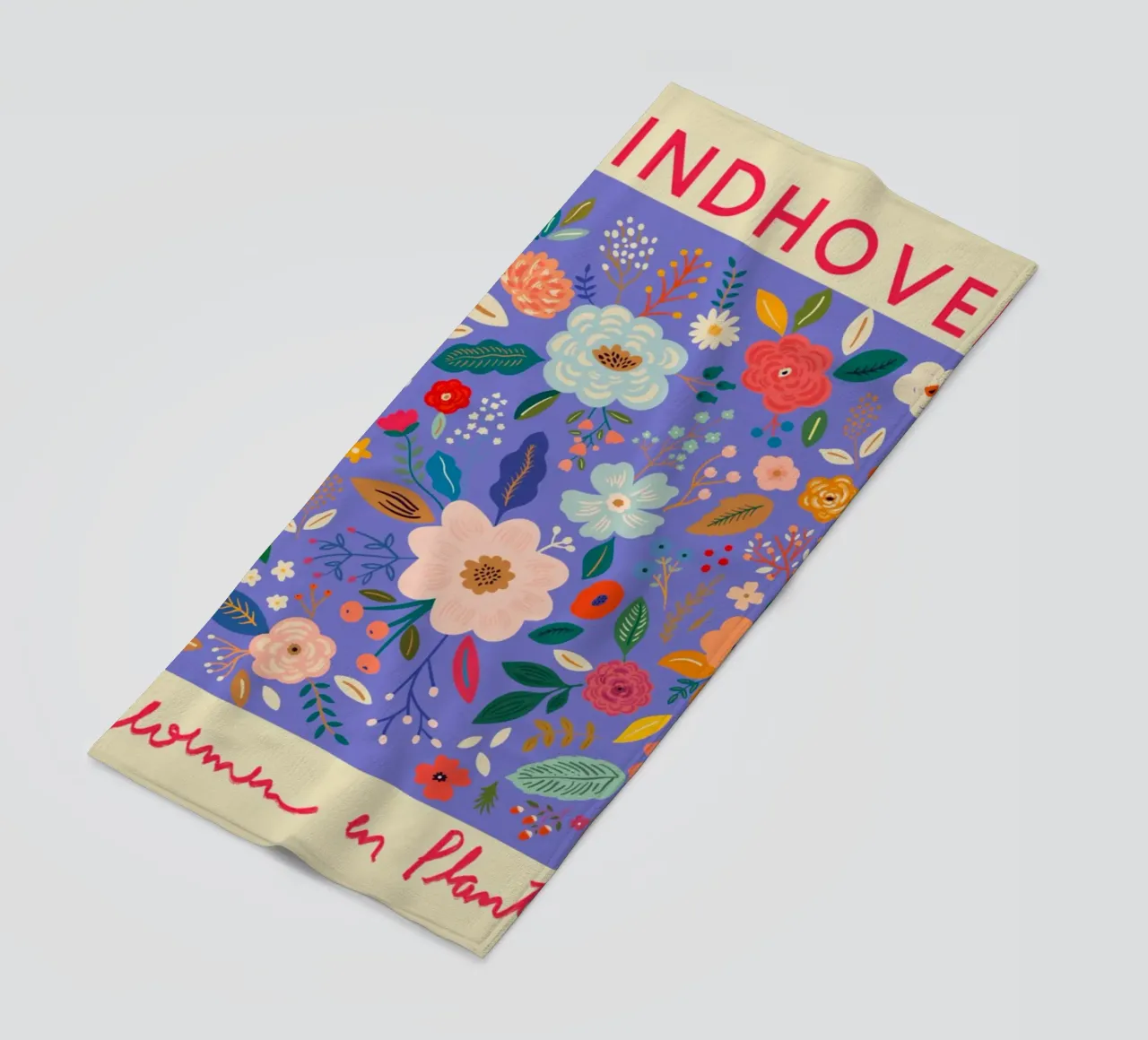 Mercato dei fiori di Eindhoven telo mare da Klia M_Art