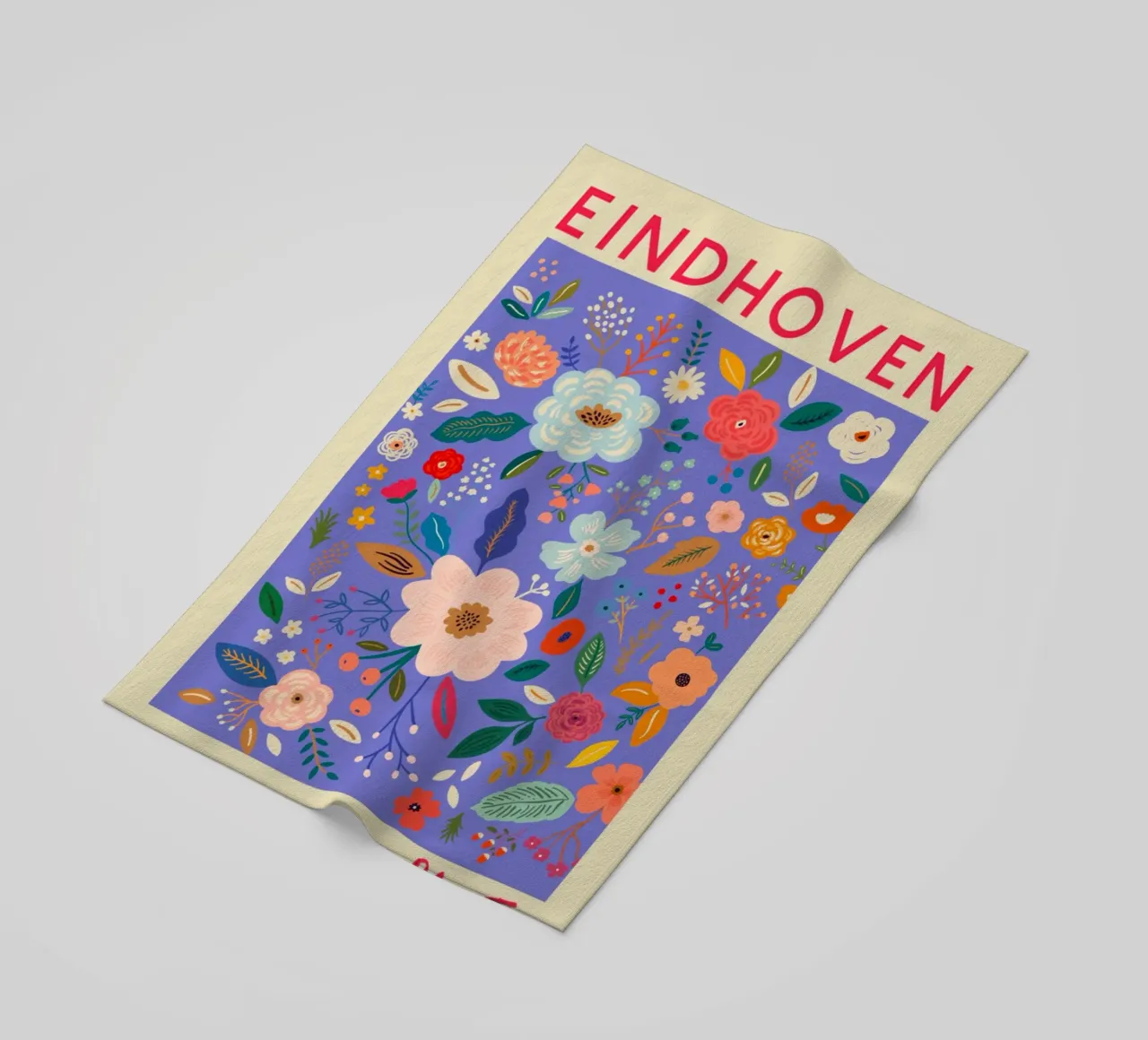Mercato dei fiori di Eindhoven telo mare da Klia M_Art