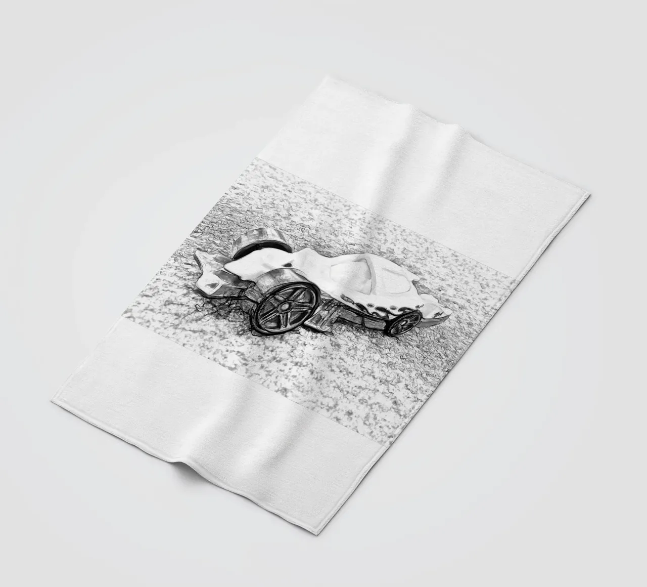 A car fleece blanket by Massimo Frascogna