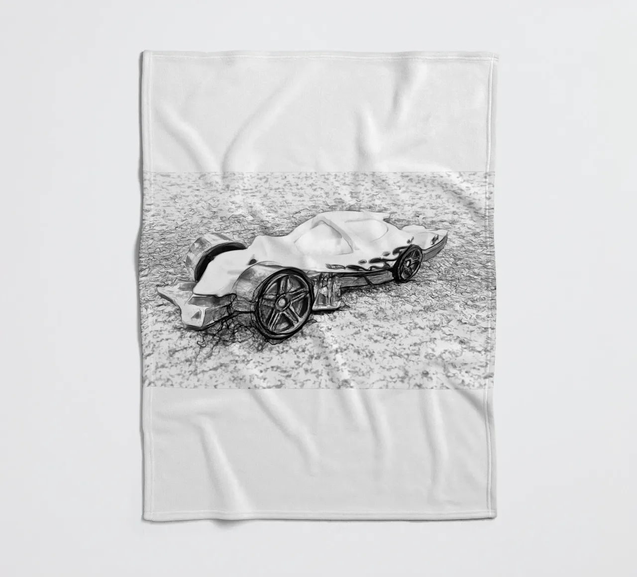 A car fleece blanket by Massimo Frascogna
