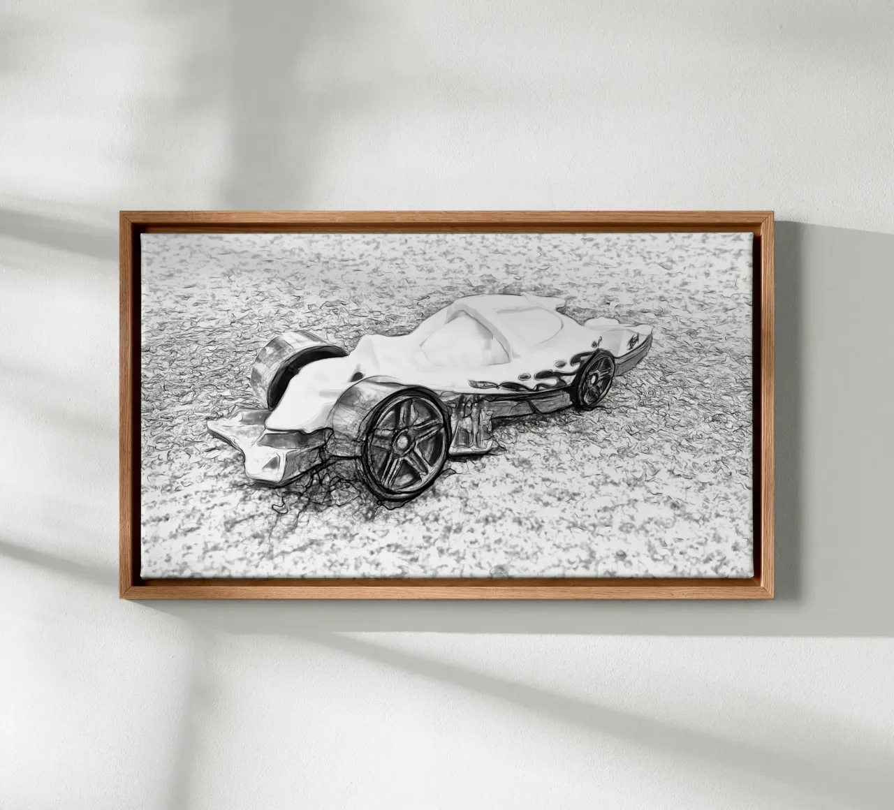 A car canvas by Massimo Frascogna