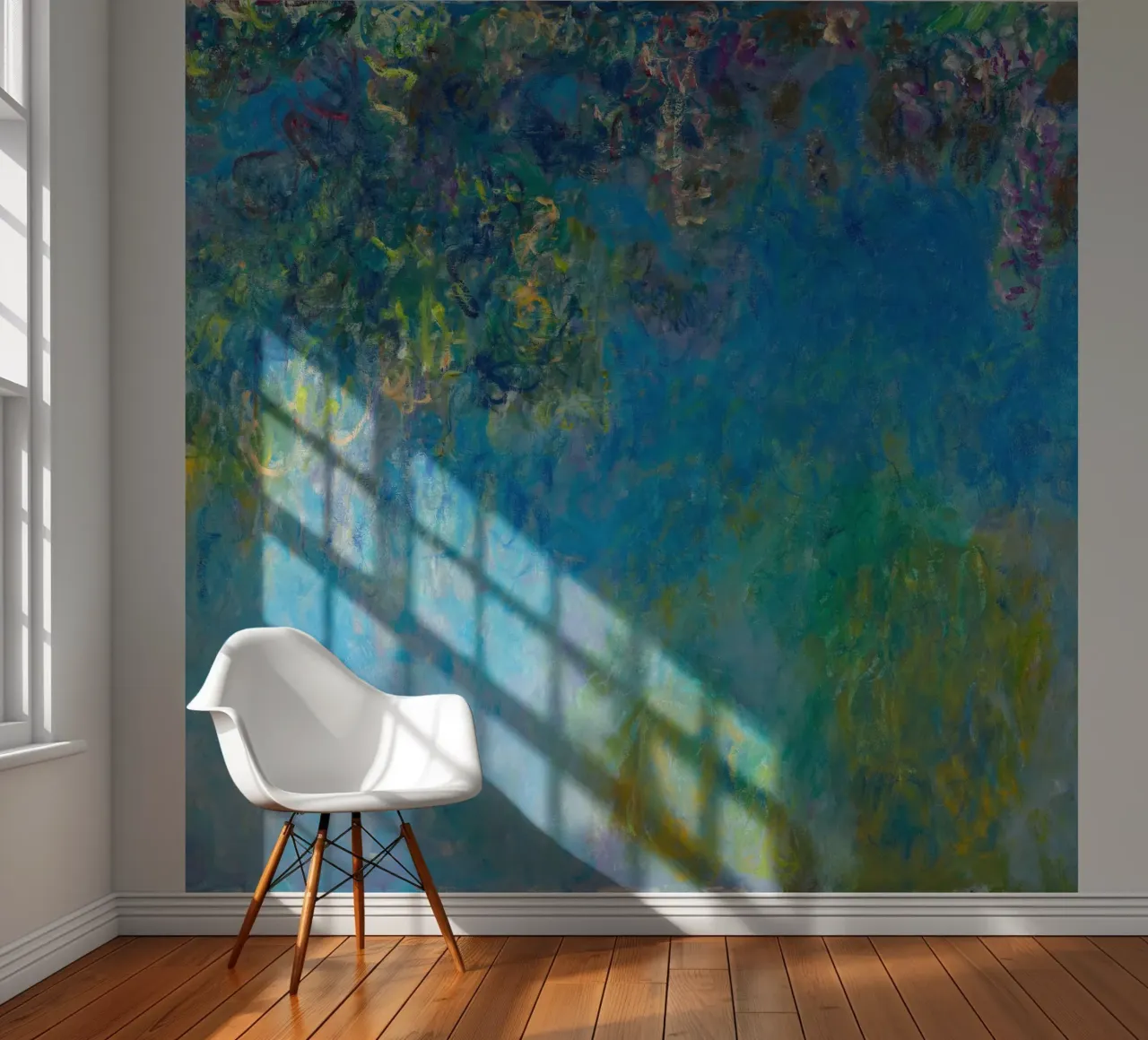 Claude Monet Blauweregen fotobehang van 50 masterpieces