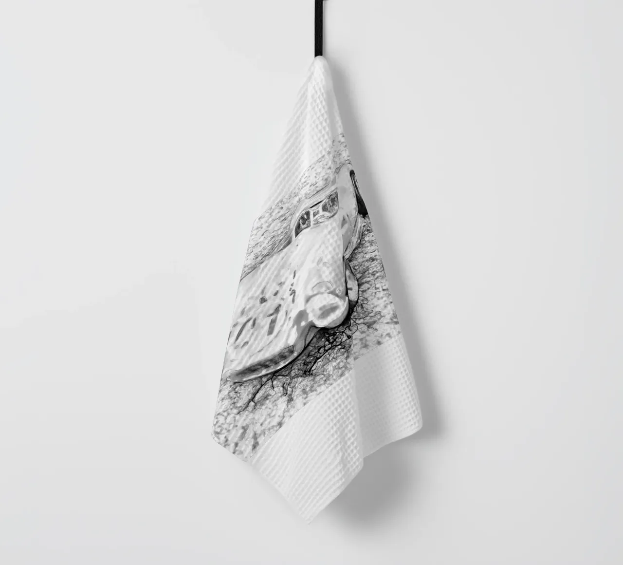 A car tea towel by Massimo Frascogna