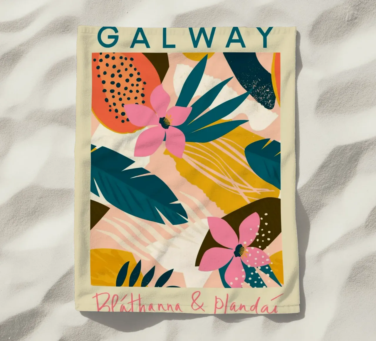 Mercato dei fiori di Galway telo mare da Klia M_Art