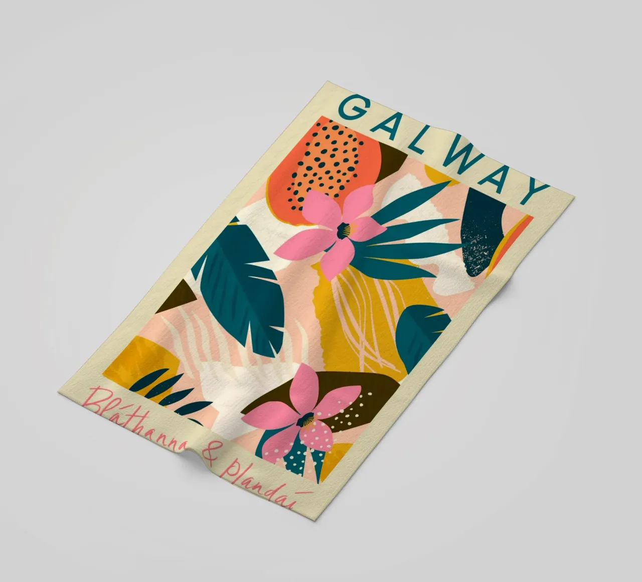 Mercato dei fiori di Galway telo mare da Klia M_Art
