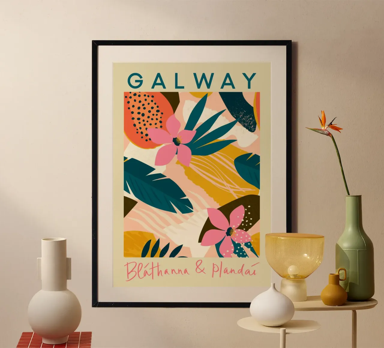 Mercato dei fiori di Galway carta hahnemühle da Klia M_Art