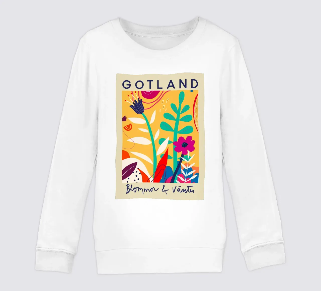 Mercato dei fiori di Gotland felpa bambino da Klia M_Art