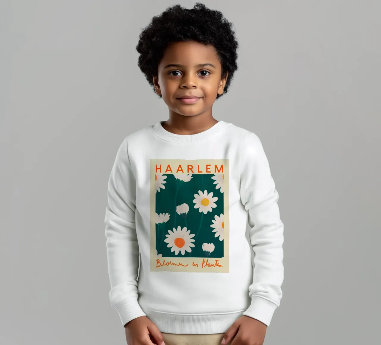 Haarlem Flower Market Kinder Sweatshirt von Klia M_Art