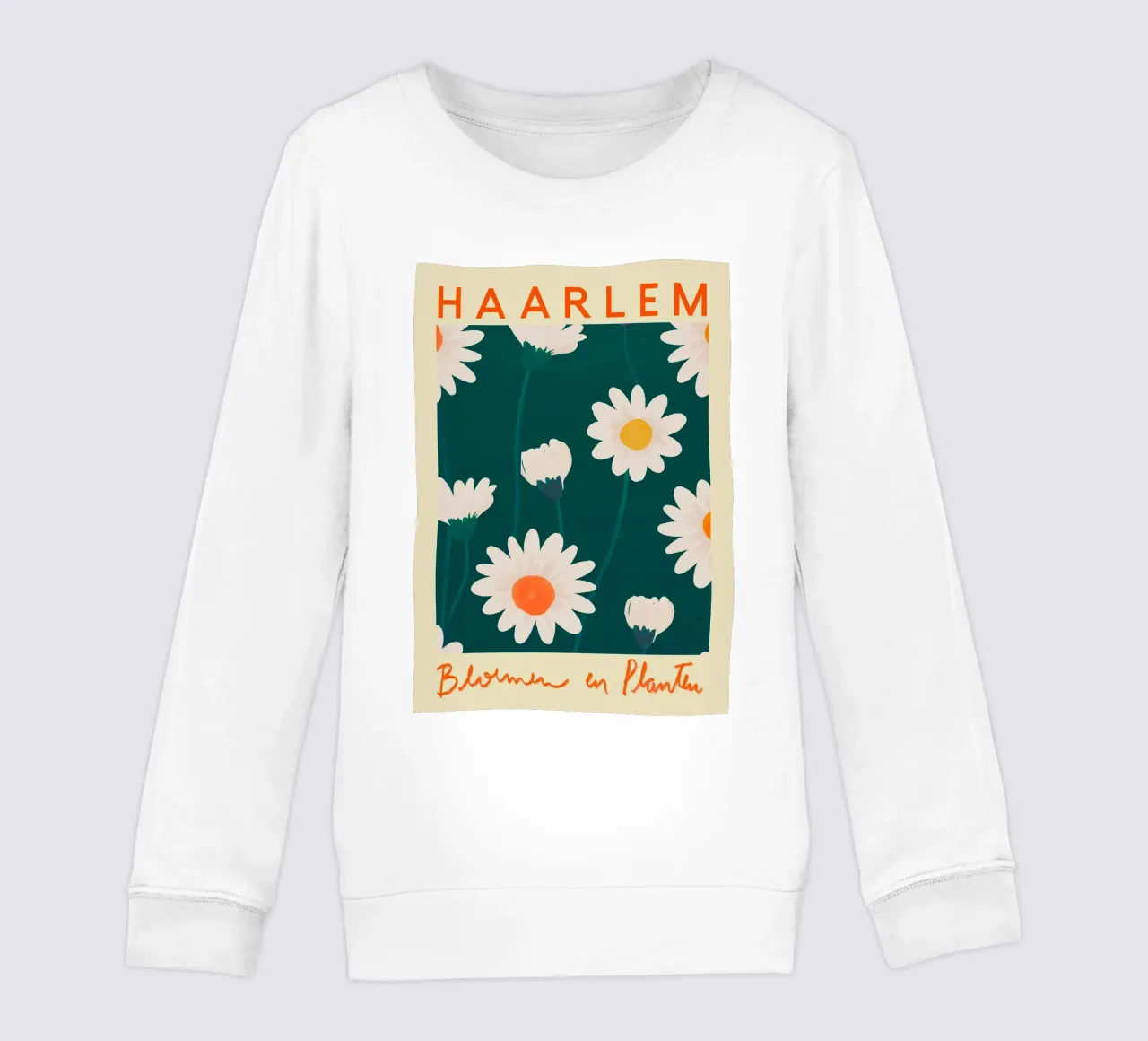 Haarlem Flower Market Kinder Sweatshirt von Klia M_Art