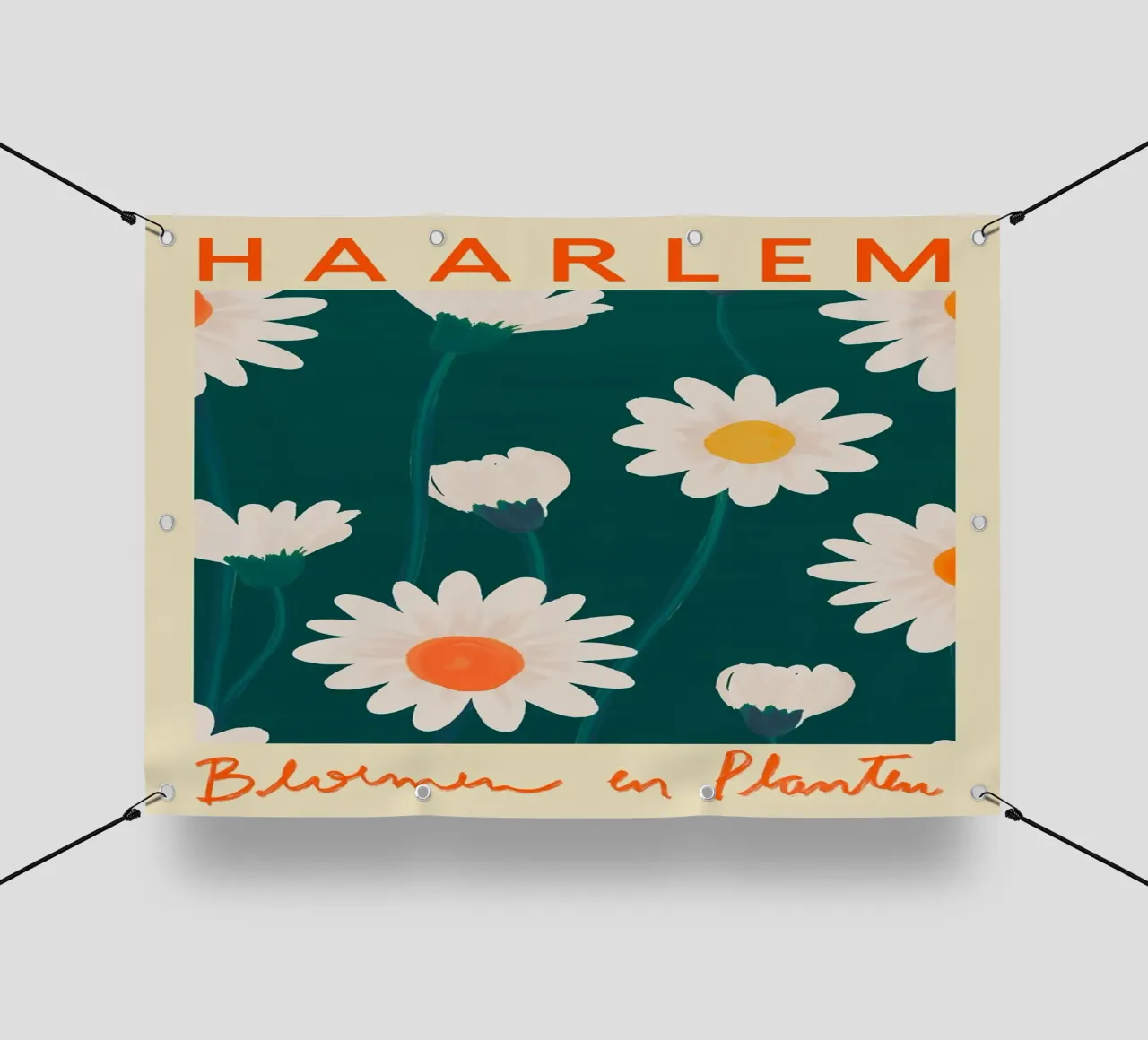 Mercato dei fiori di Haarlem telo in pvc da Klia M_Art