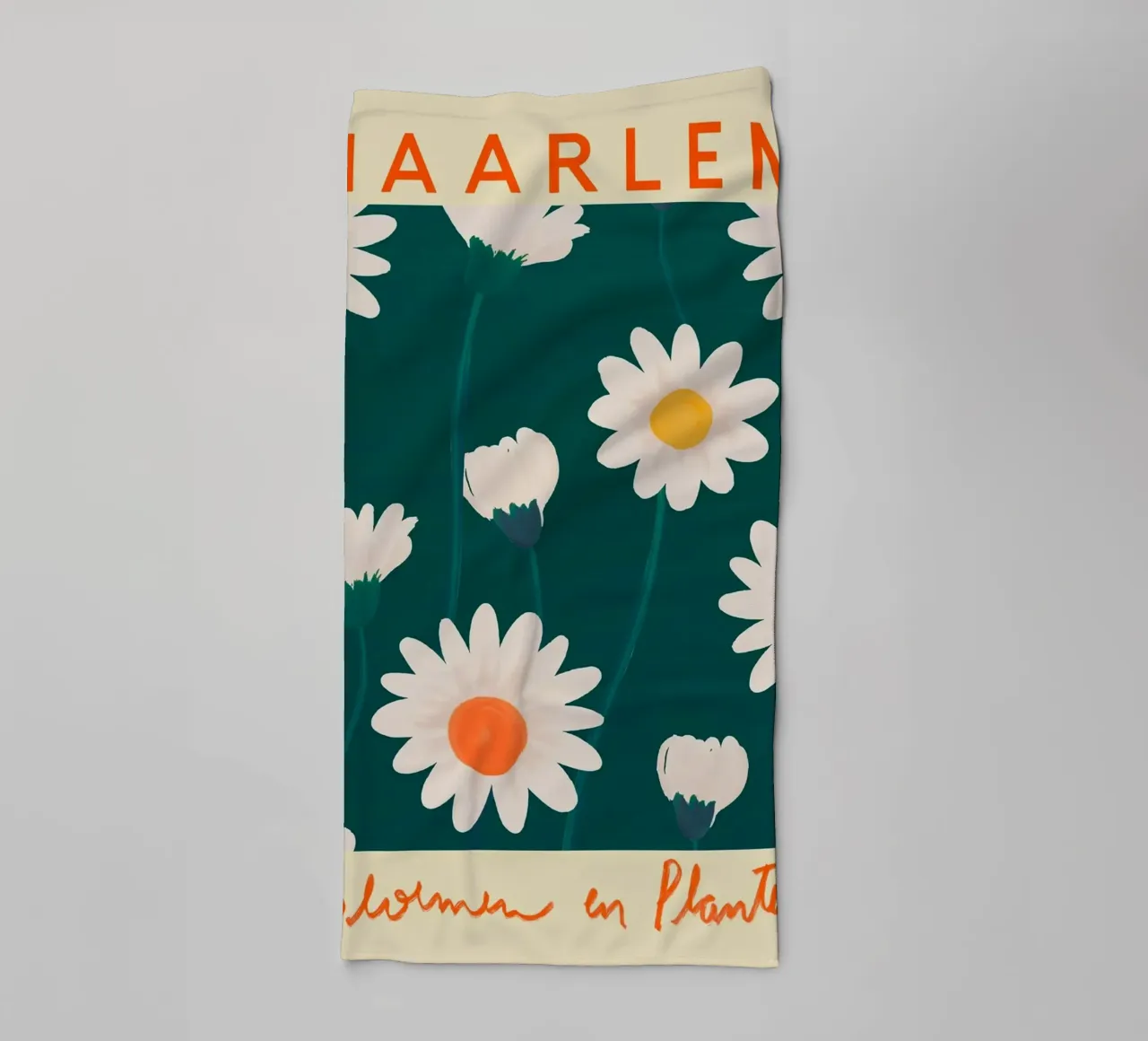 Mercato dei fiori di Haarlem asciugamano da bagno da Klia M_Art