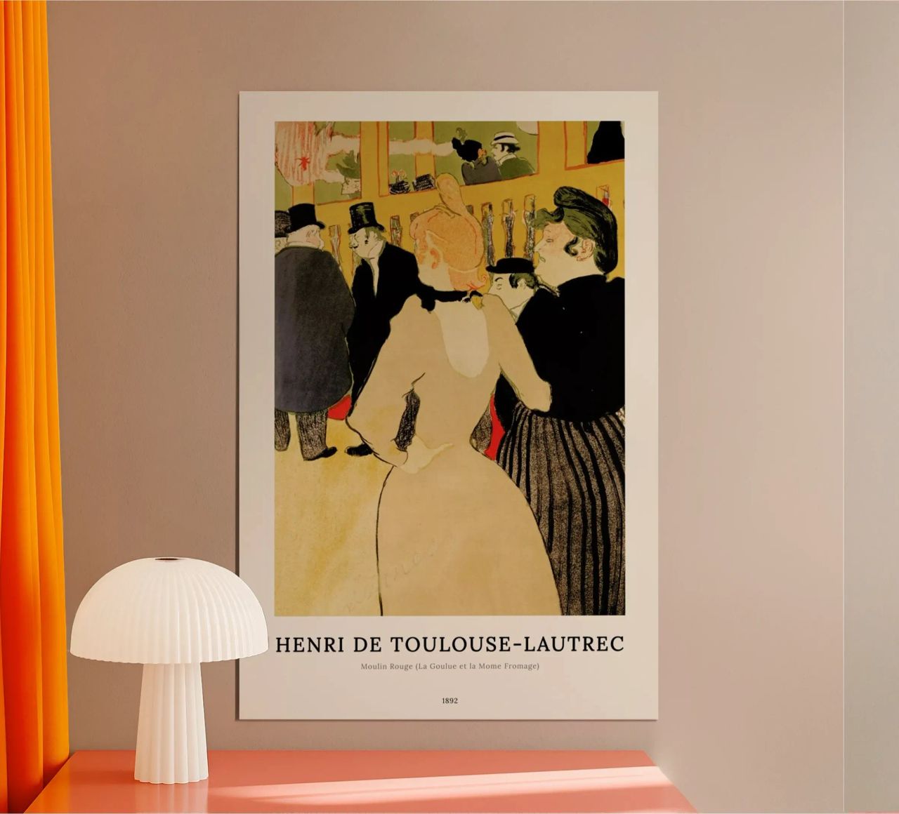 Henri de Toulouse-Lautrec - Moulin Rouge (La Goulue et la Mome Fromage) Poster von ARTOTHEK