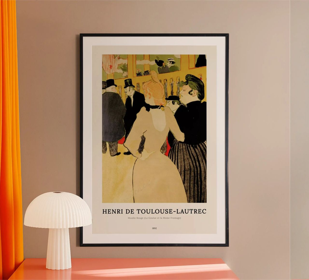 Henri de Toulouse-Lautrec - Moulin Rouge (La Goulue et la Mome Fromage) Poster von ARTOTHEK