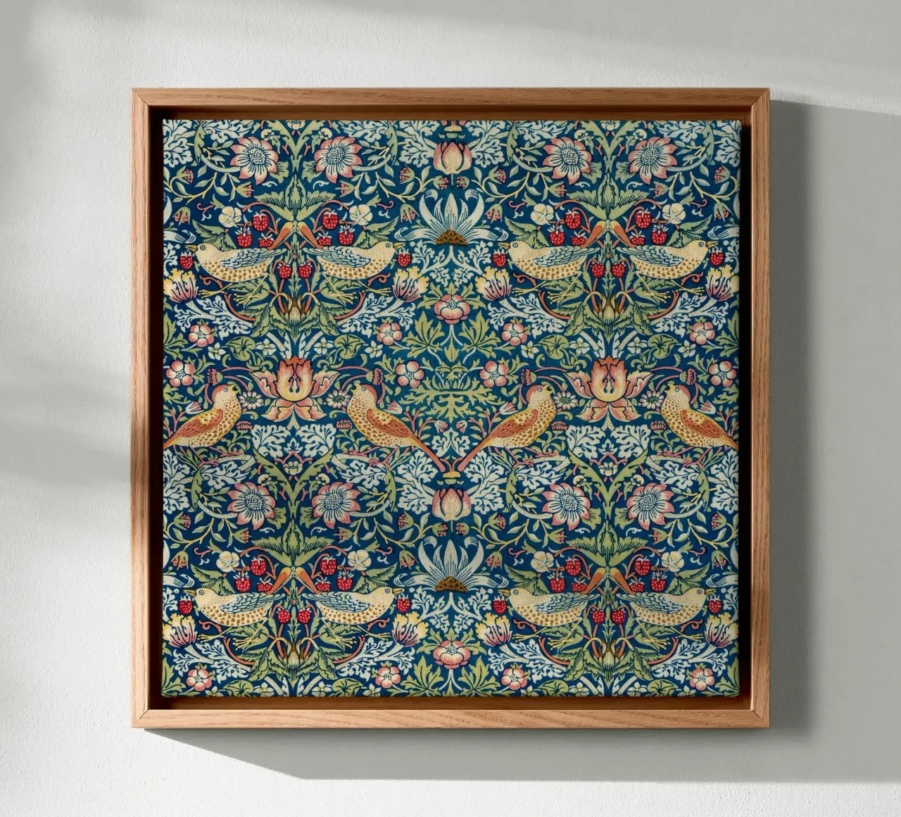 William Morris Aardbeiendief canvas met Baklijst van 50 masterpieces