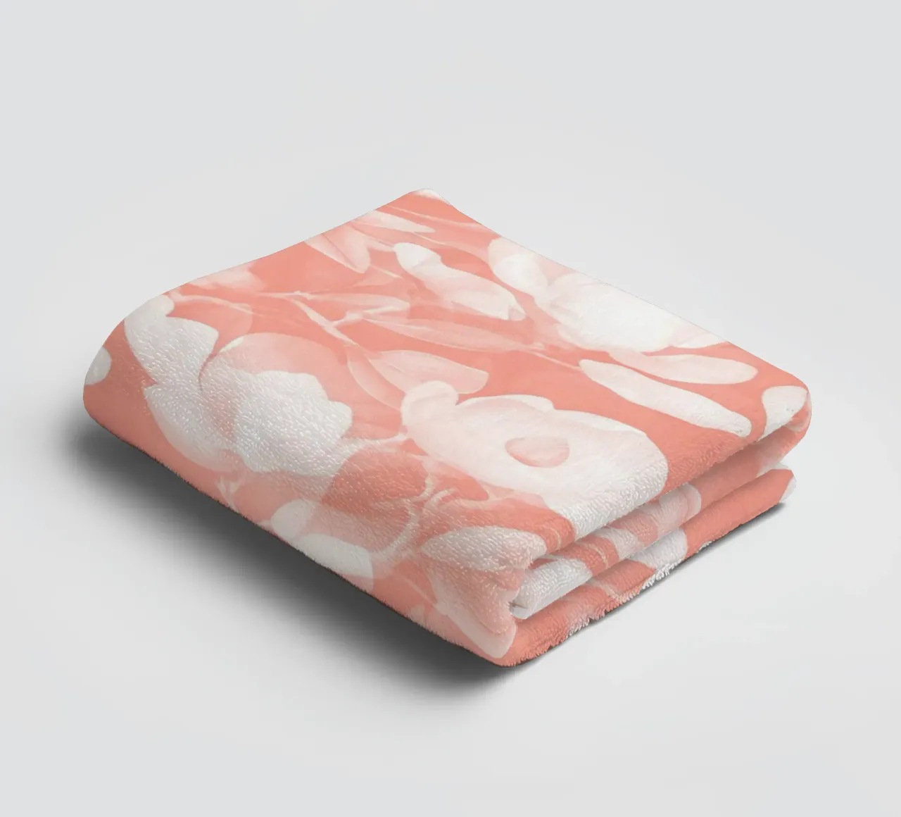 Lush Magnolia Peach asciugamano da bagno da SilverPegasus
