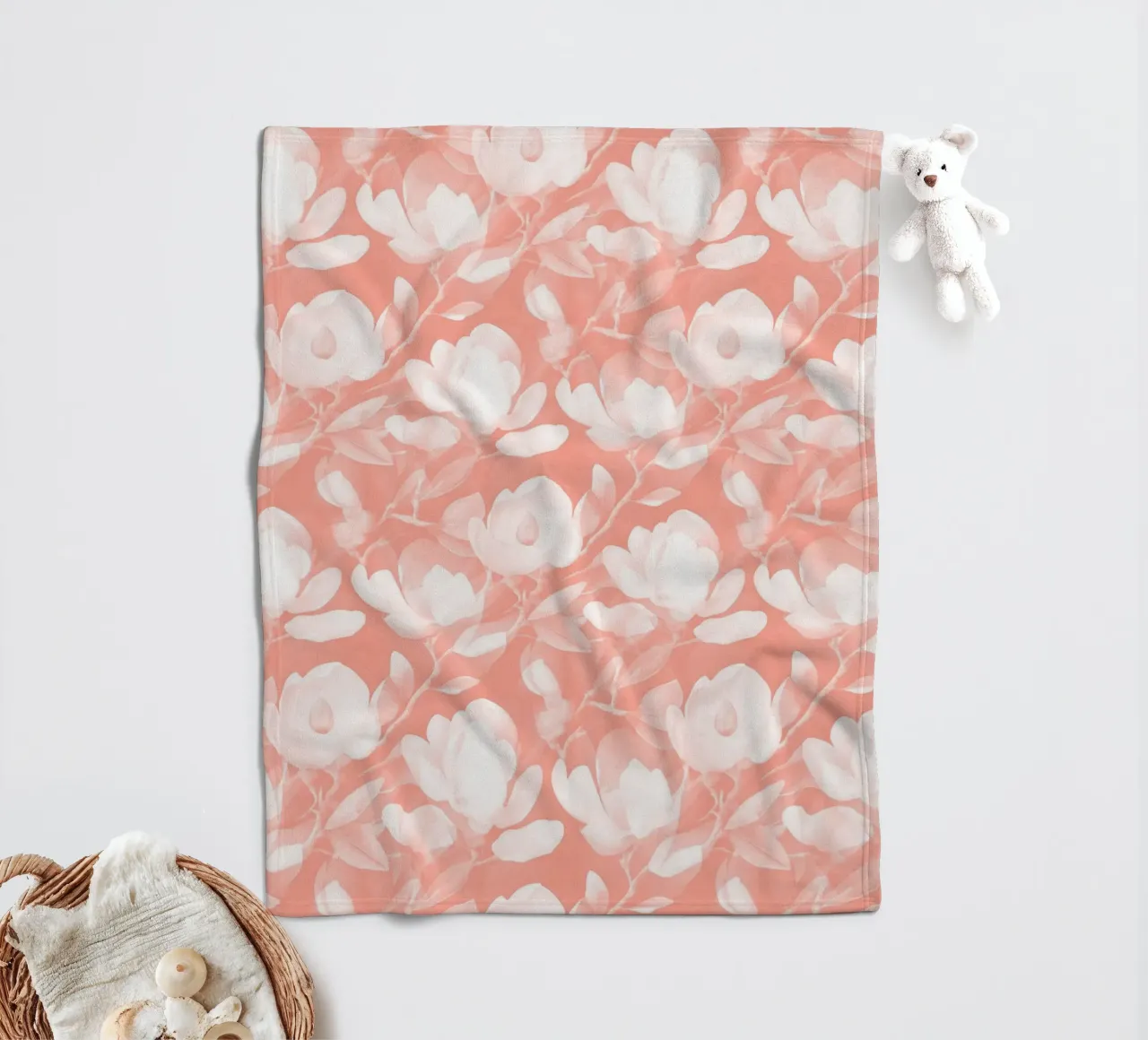 Lush Magnolia Peach coperta in pile da SilverPegasus