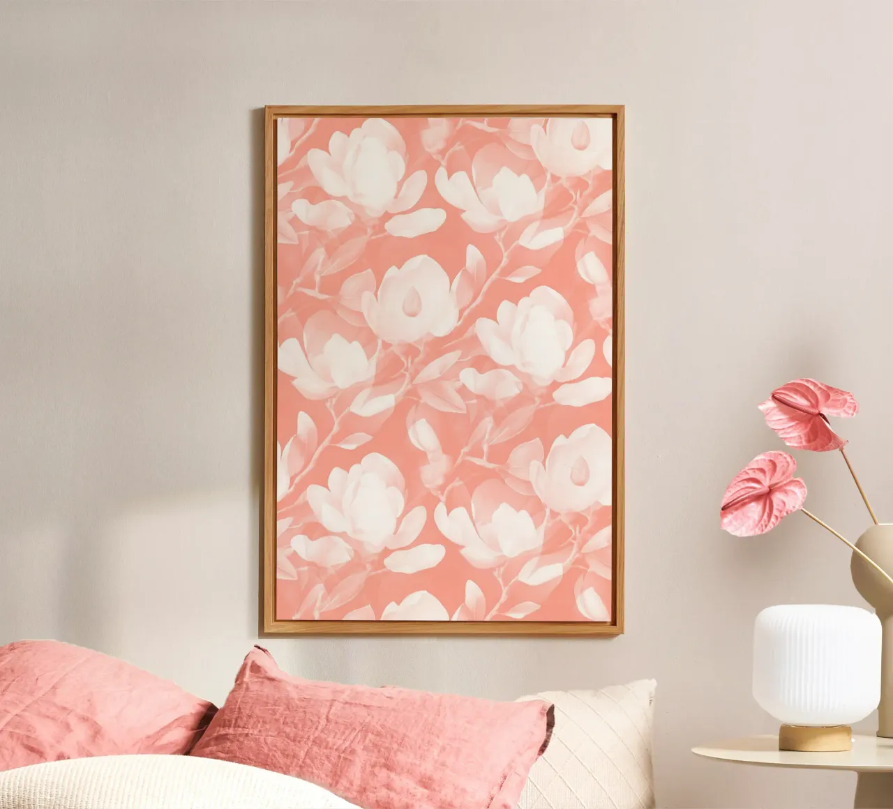 Lush Magnolia Peach alluminio dibond da SilverPegasus