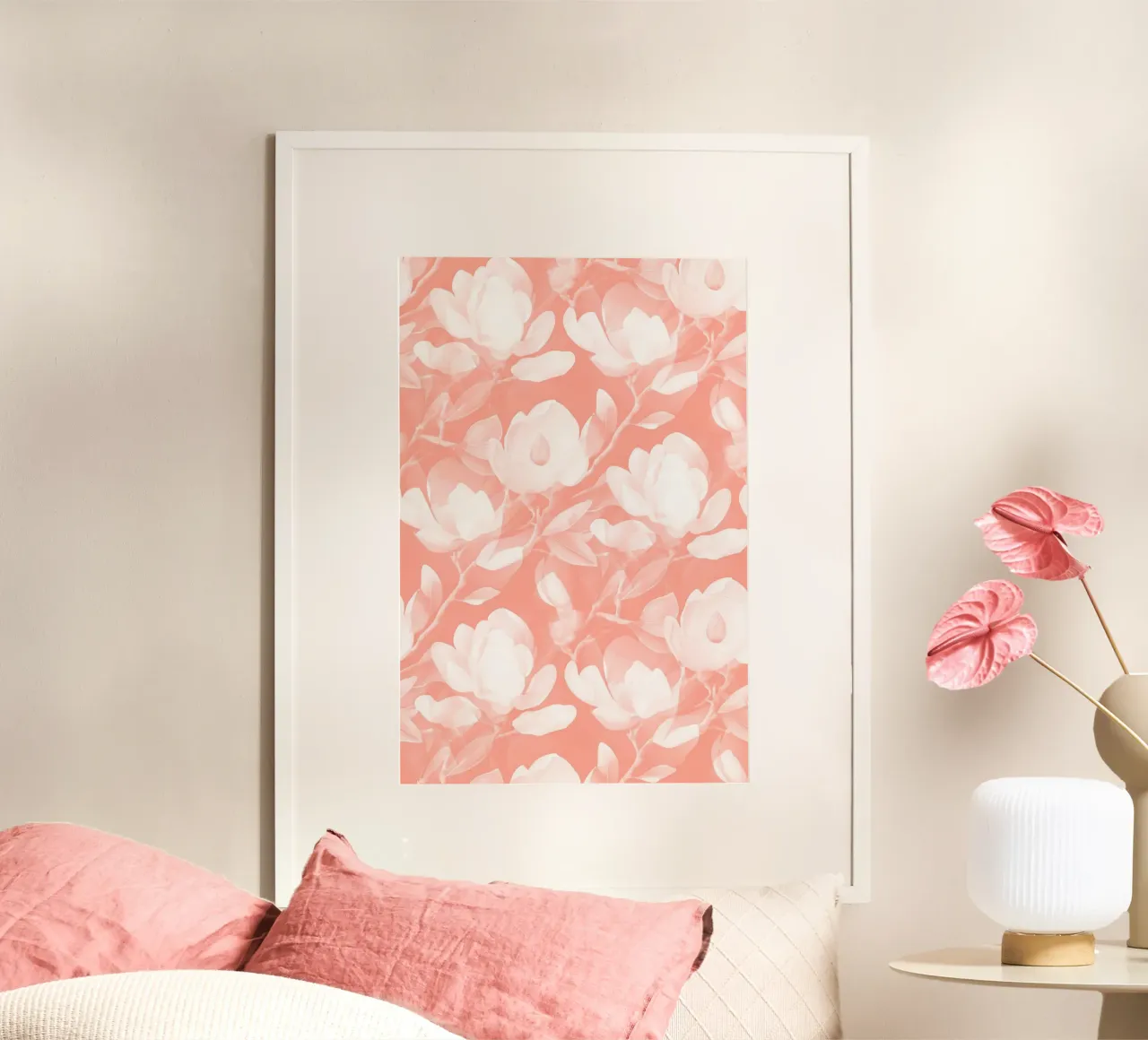 Lush Magnolia Peach poster da SilverPegasus