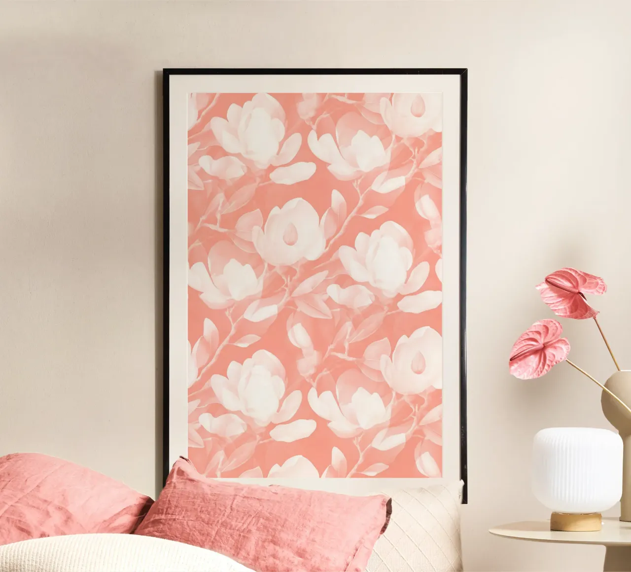 Lush Magnolia Peach poster da SilverPegasus