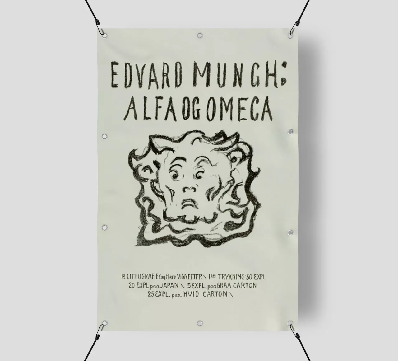 Munch - Alpha and Omega telo in pvc da Vintage by JUNIQE