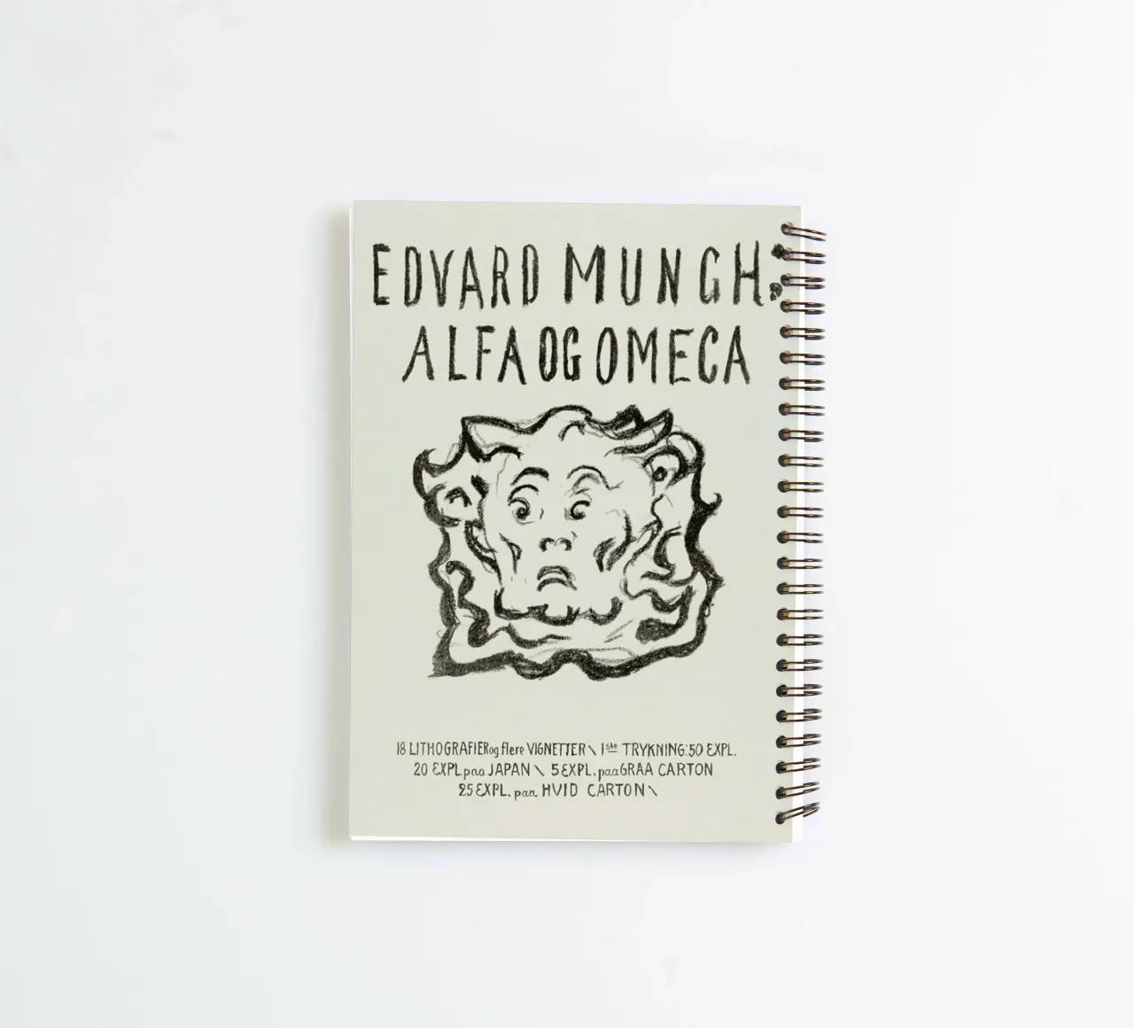 Munch - Alpha and Omega spiral notebook by Vintage by JUNIQE