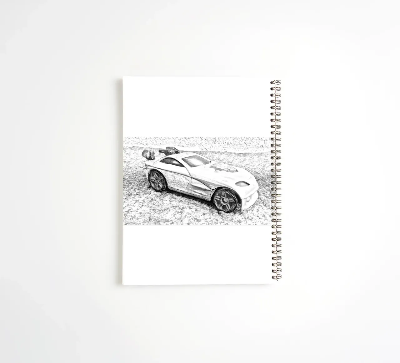 Een auto notitieboek met spiraal van Massimo Frascogna