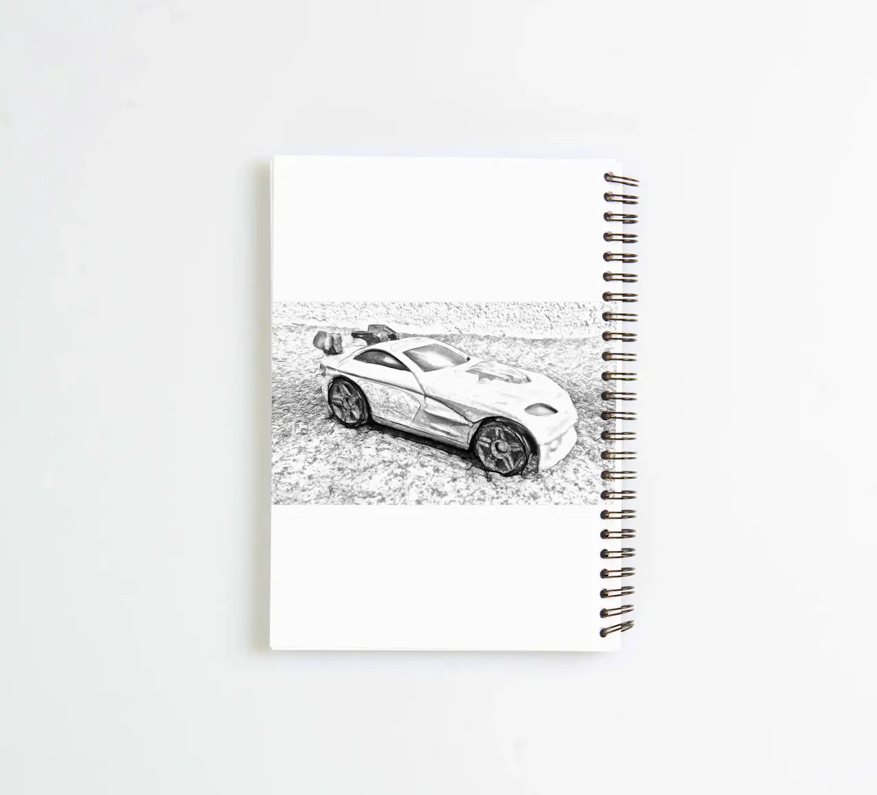 Een auto notitieboek met spiraal van Massimo Frascogna
