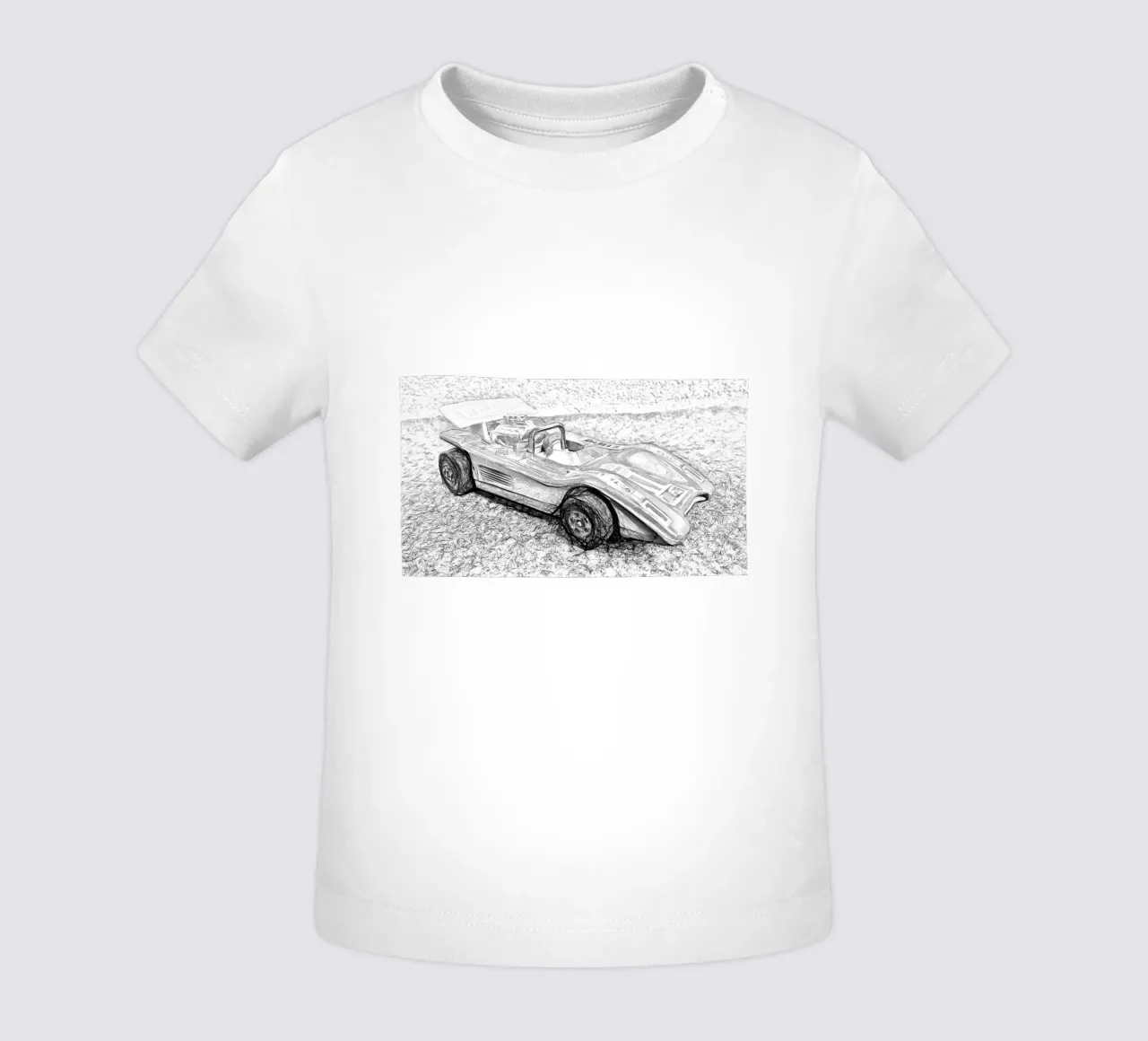 A car baby t-shirt by Massimo Frascogna
