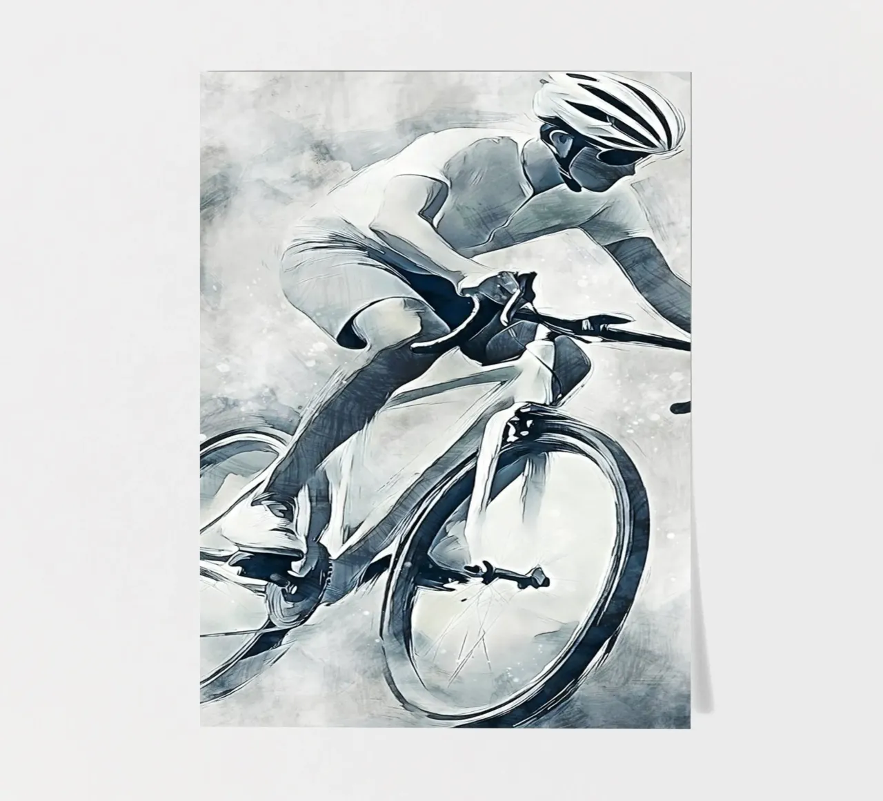 Cycling art B sticker sheet by Mateo